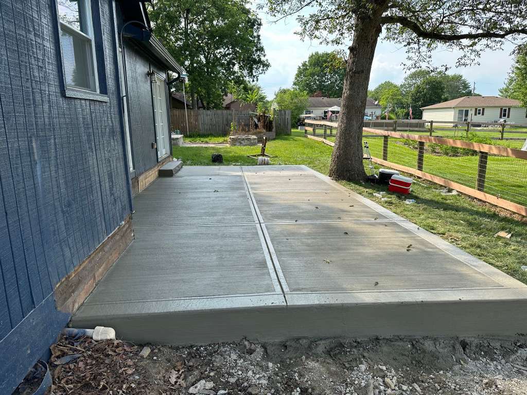 Side-Yard Concrete Pad